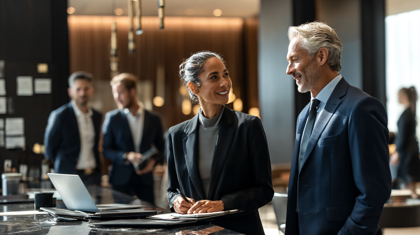 Equipe executiva de consultoria em atendimento corporativo